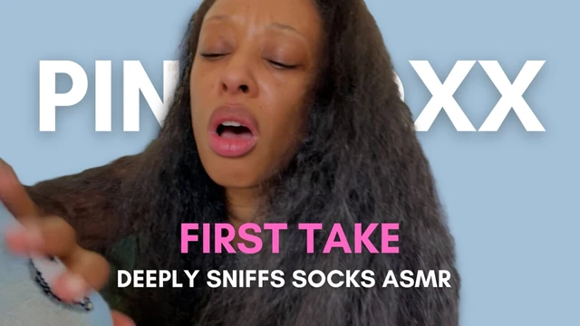 Pink Foxx Deeply Sniffs Socks ASMR FIRST TAKE