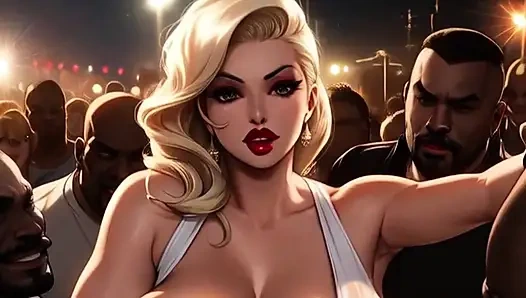 Büyük götlü orta yaşlı seksi kadınlar mosh çukurunda sikiliyor