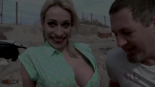 Chessie kay: büyük memeli İngiliz porno yıldızı Chessie Kay ile plajda sikişiyor