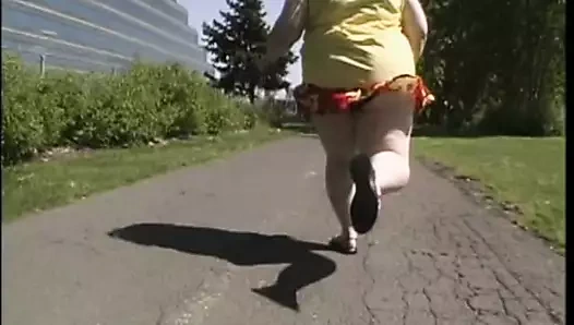 Büyük şişman sürtük içinde eylem