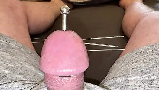 Yedi uzun iğne ve orgazm!