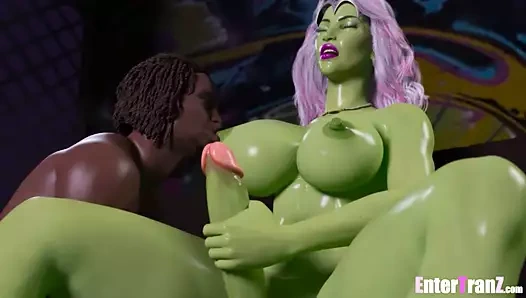 Futa uzaylı alır gangbanged tarafından bbc