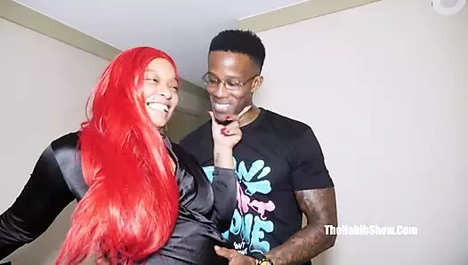 Vanity vixen - büyük götlü redbone kısacık dante diggz'in büyük zenci yarağını alıyor