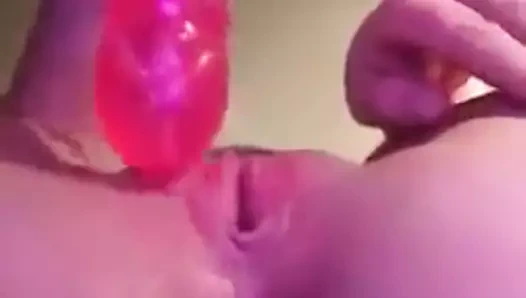 Geniş açık kadın vibratör ile orgazm var, kasılmalar 2:53