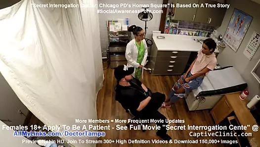 Chicago polisi jackie banes'i siyah site sorgulama merkezine götürüyor