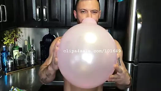 Balon fetişi - çavuş mil üfleme balon videosu 1