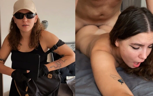 Ateşli işgalci beni soymaya çalıştığı için cezalandırıldı! Onu sik ve dölümle beslen