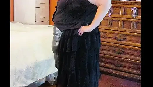 Yeni domme kıyafetimi modelliyorum 4 U fotoğraflardan sessiz video