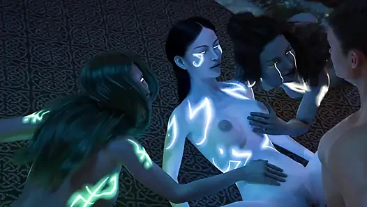 Lust Academy 47 - James Frida'yı öpüyor, frida'yı sikiyor ve sonra Jaina'dan sakso çekiyor ve Katrina'yı sikiyor