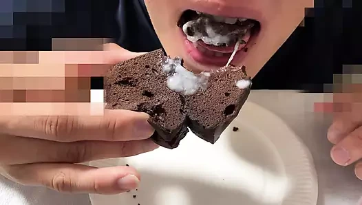 Boşalın ve lezzetli görünen çikolatalı kekler yiyin