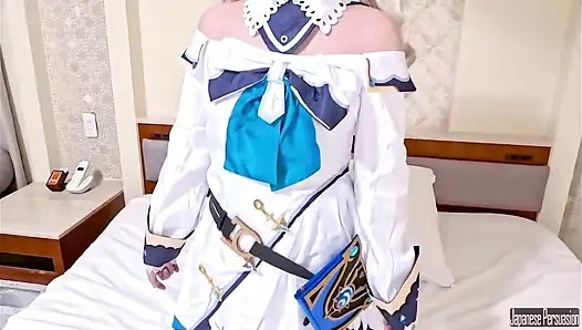 Sevimli cosplayer bunalmış - özel bakış açısı seansında yoğun ritim ve adanmışlık