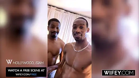 Tiffani Time, femme mariée avide de bite, se fait baiser par deux grosses bites noires énormes