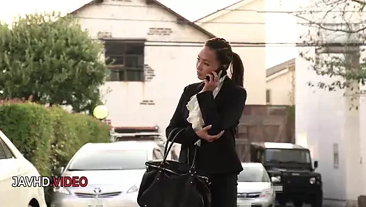 Ateşli Asyalı güzel ray dölleme ödülüne karşı yarak yutuyor