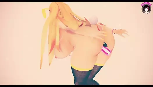 Sevimli bbw dans + sert yapay penis sikme (3d hentai)