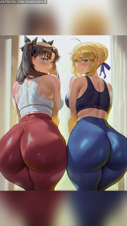 Saber & Rin Tohsaka Dar Taytlı Antrenman Sıçraması - Fate
