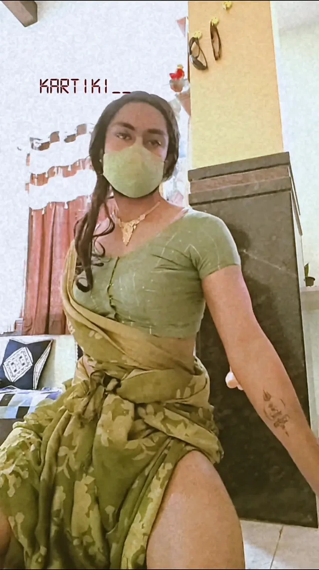 Sari içinde cd anal