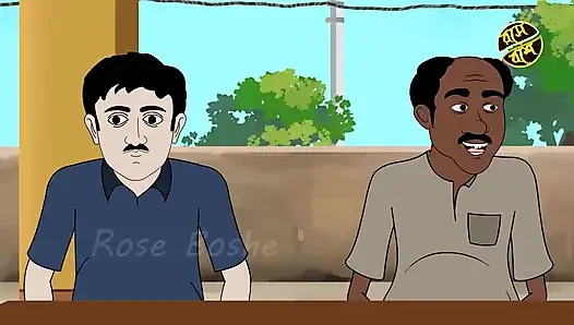 Hintli köylü kadın açık havada gösterinin tadını çıkarıyor ve Hintli kırmızı sari çıkarma yengenin tadını çıkarıyor