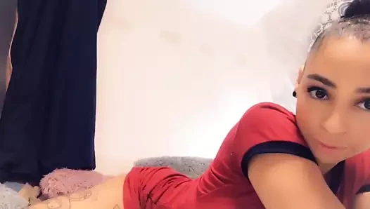 Lightskin abanoz genç emmek çük