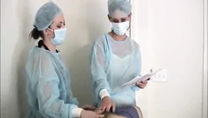 iki hemşire takım bir dick