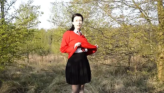 Açık havada çoraplı doruk noktası