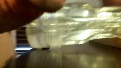 Fleshlight sikme ve yüksek sesle boşalmak