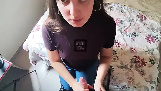 Büyük götlü sarışın beni yaptı ve yanlışlıkla geldim