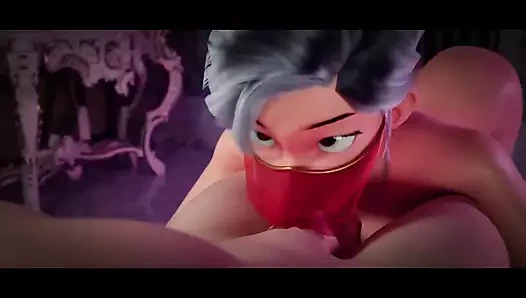 Kötü sesin en iyi animasyonlu 3 boyutlu porno derlemesi 562