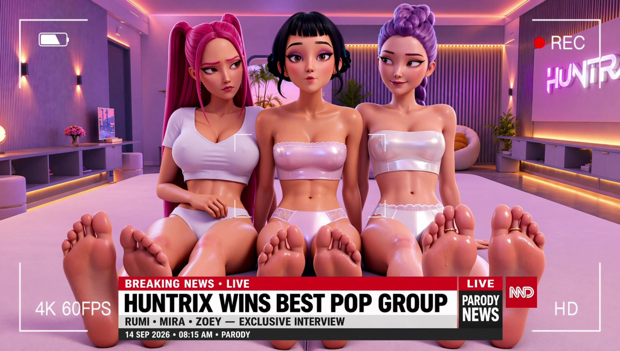 Rumi Mira Zoey POV Ayak JOI Huntrix Ayaklar Yarışması