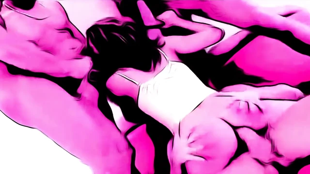 Porn-Art no.1 - Pop Art Gang Bang (AI ile oluşturuldu)