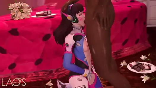 D.va siyah yarağı emiyor (overwatch)