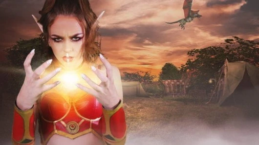 Cosplay parodi porno ile bir seksi video oyun sürtük