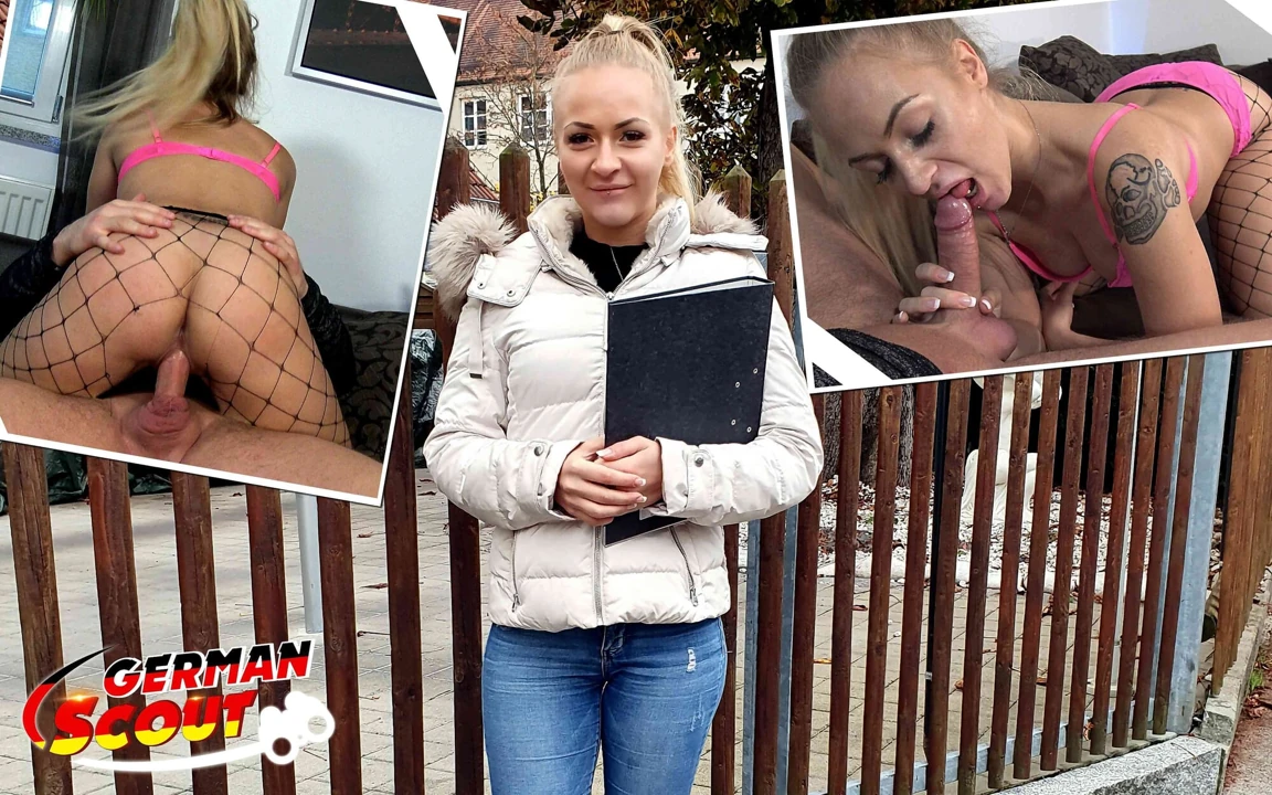 Alman izci - Bavyera hukuk öğrencisi kız Cigolita ilk oyuncu seçmelerinde sikişiyor