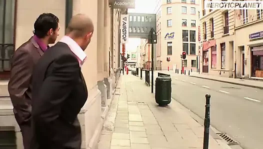 Hardcore double blowjob - deepthroat