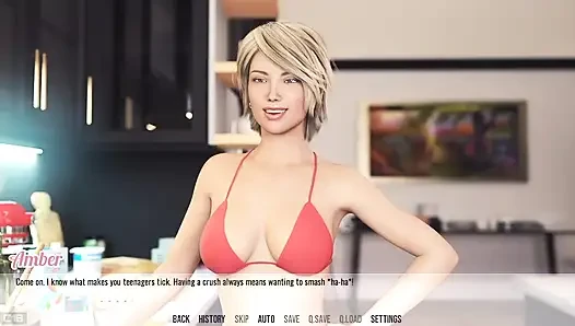 Genç Dylan ateşli orta yaşlı seksi kadın Amber ile ateşli eğlence (bölüm-1)