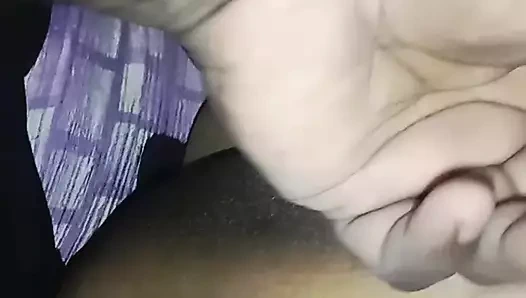 Tamil Uma's husband was not at home. She was sitting alone on the bed. When I went there, I spread my legs and put my finger ins