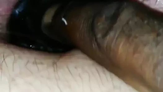 Büyük fiş derin içinde ona anne sonra bir oyuncak orgazm