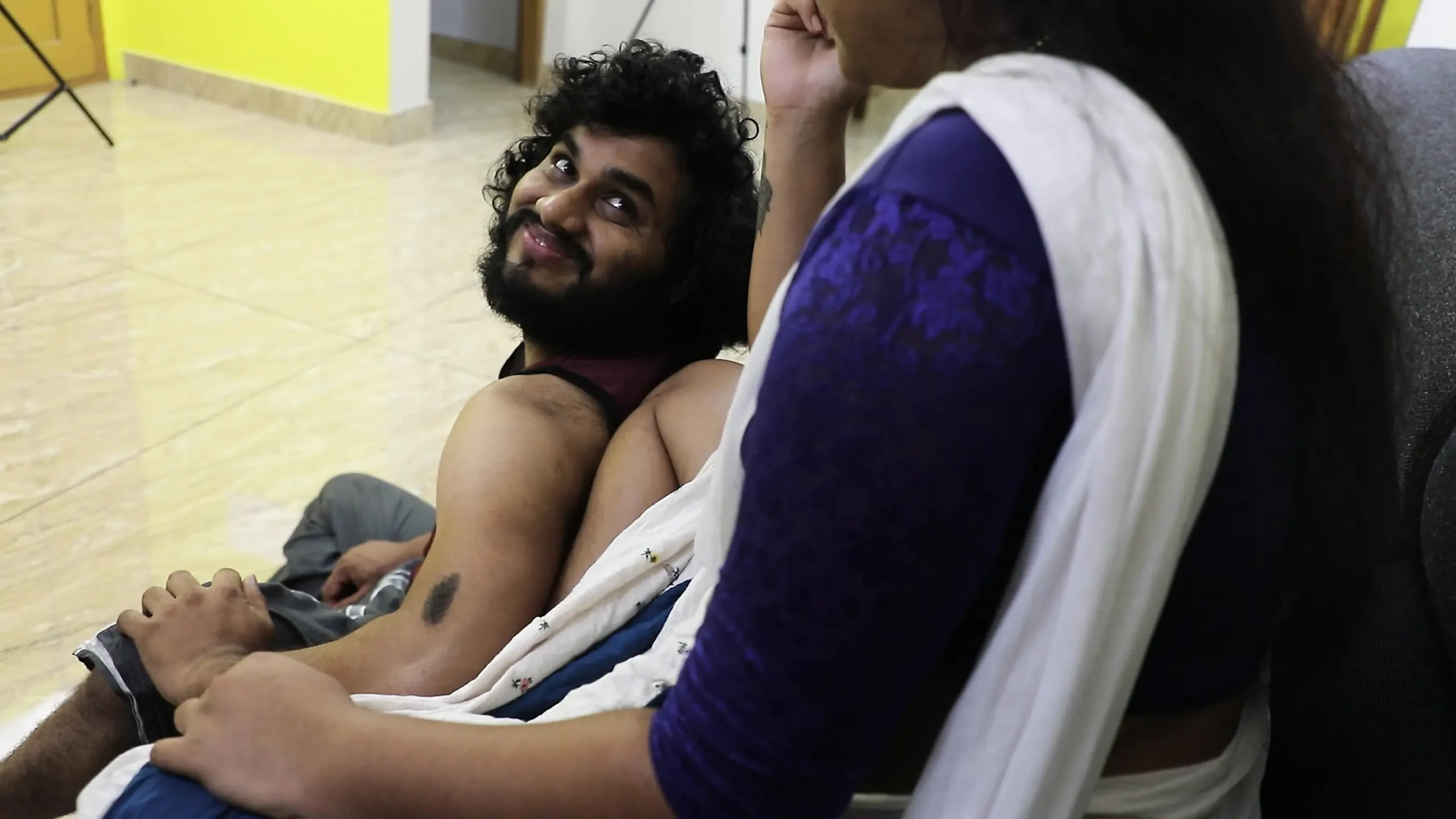 Servant janu enjoying hot sex with boss while watching tv, Mallu servant and boss hot fuck in sofa ehile wattching tv