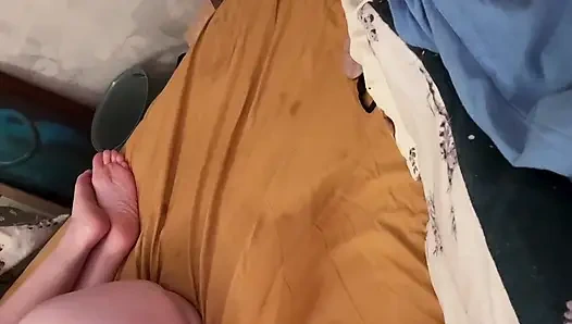 Amcık yalamak için el kamerası versiyonunun birdseye görünümü