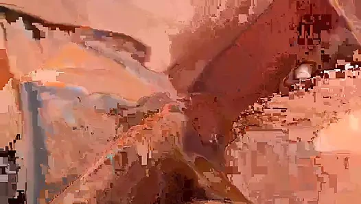 Evli amımı yemek masamızda sikiyorum ve ateşli, sıkı amını yalıyorum + dölleme