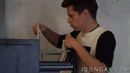 Çevreleyecek ve şehvetli anal lanet ile iki pürüzsüz homolar