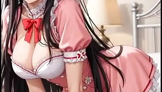 Sevimli kızlar odalarında (ai animasyonu)