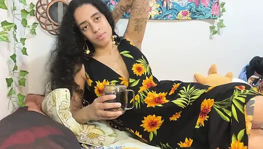 Kıllı amcık tanrıçasıyla kahvaltı