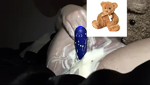 MY KINKY ARAB GIRL MASTUBATES WITH VIBRATOR & MY CUM ALL OVER HER CURVY BODY-  AMATEUR ARABIAN SNOWWHITE