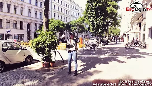 Alman instagram kızı süpermarkette sokakta bir hayran alıyor