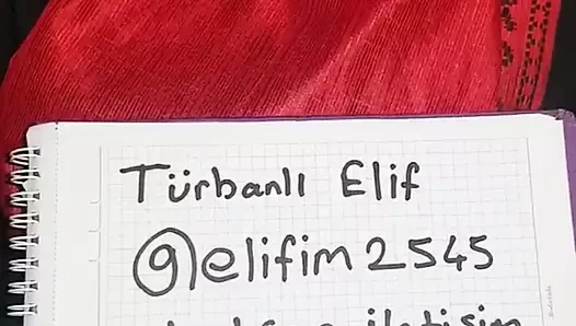 turbanli elif iletisim icin bilgilerini paylasiyor