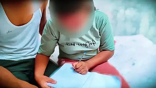 village girl gose to tution but is punished by the teacher for not completing her homework, and Fuck her tight pussy by teacher,