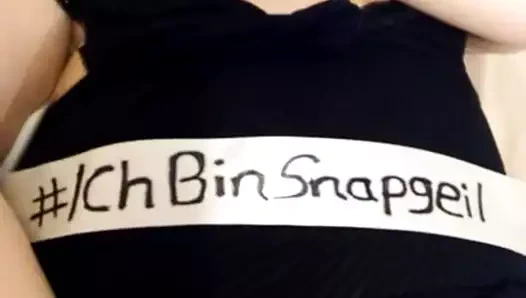 Mach ich es mir mit der Hand auf meinem Snapgeil Video.