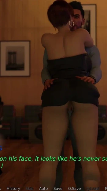 Незабываемый момент из "Just Женат - S1 Ep2 - Эмили показала свою киску всем, танцуя с Джеком - изюминка"