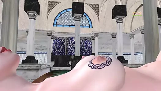 Tek başına bir kızın mastürbasyonunun animasyonlu çizgi filmi 3 boyutlu porno videosu