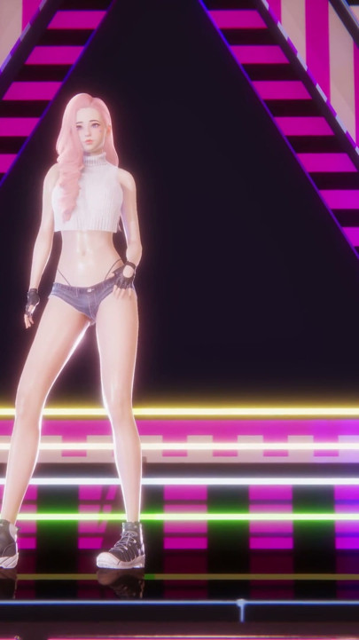 MMD NewJeans - Hype Boy - Ahri ve Seraphine Seksi Kpop Dansı League of Legends Hentai Sansürsüz 4K 60FPS | Klip 1